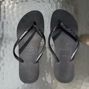 Havaianas Black Flip Flops